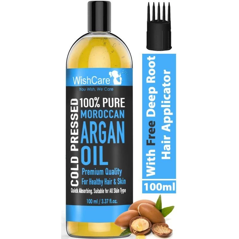 Wishcare Premium Cold Pressed Castor Oil & Pure Moroccan Argan Oil, 300 ml-4.webp